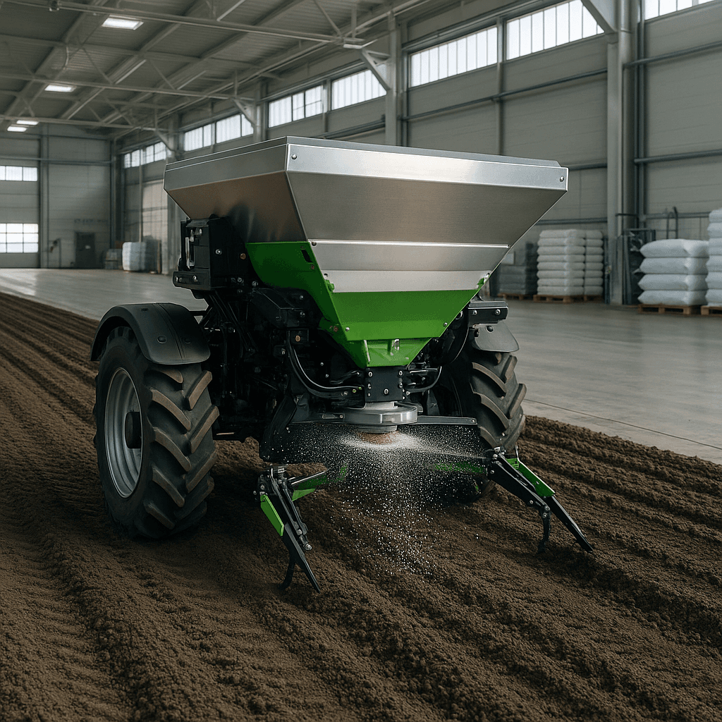 Photograph of Fertilizing automation in a modern industrial facility