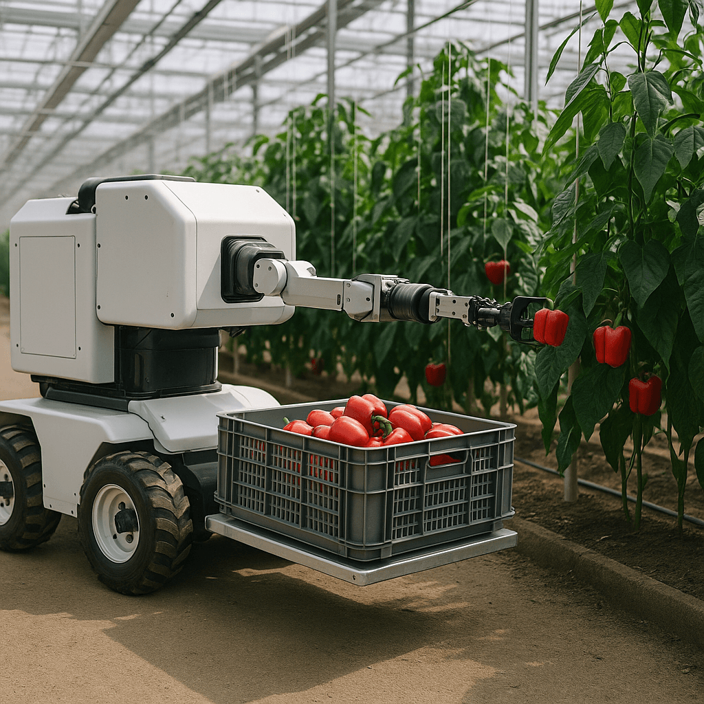 Photograph of Harvesting & Reaping automation in a modern industrial facility