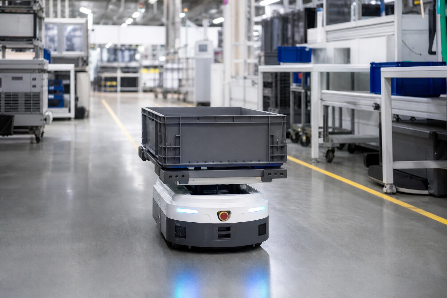 Material Movement. Cut forklift congestion and waiting between storage and cells.