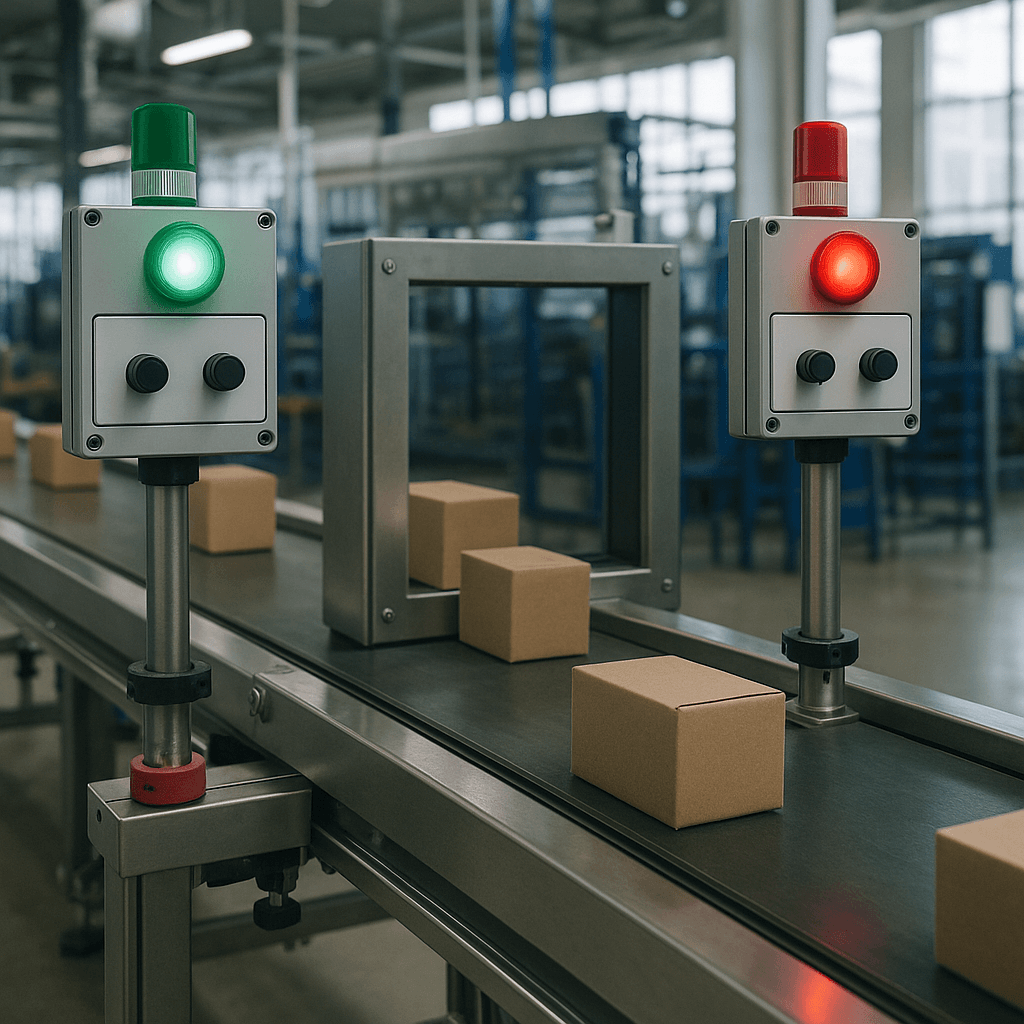 Photograph of Quality Control automation in a modern industrial facility