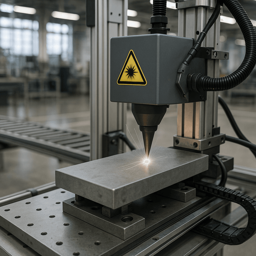 Photograph of Etching automation in a modern industrial facility