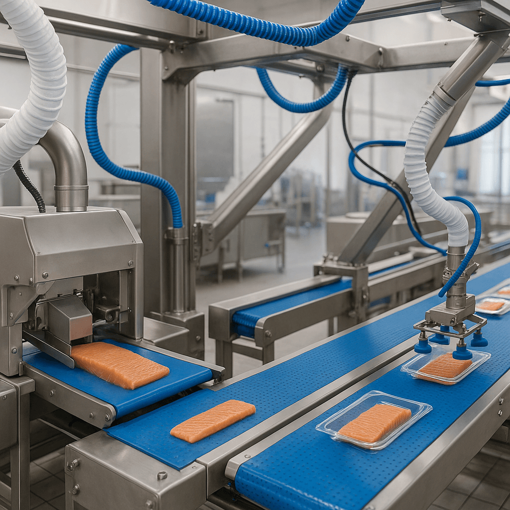 Photograph of Food Processing Automation automation in a modern industrial facility