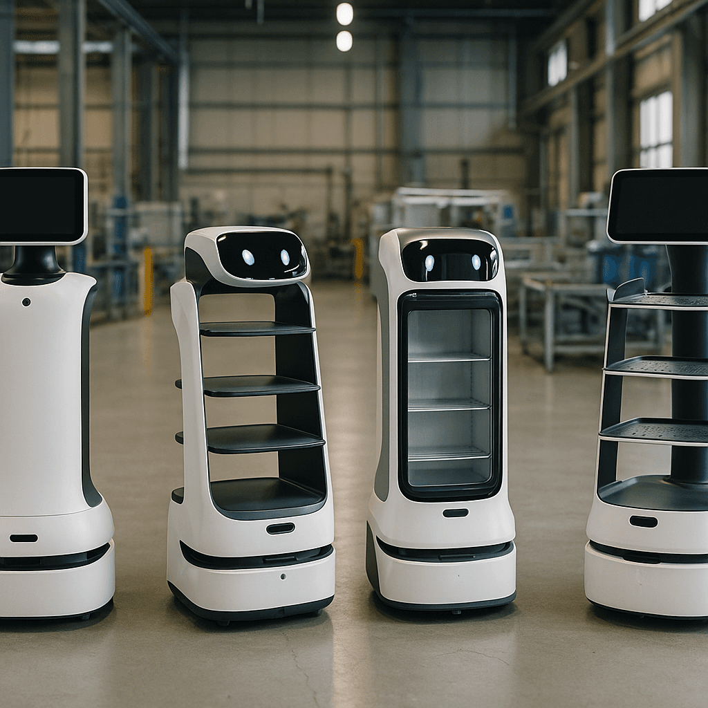 Photograph of Guiding & Waitering automation in a modern industrial facility