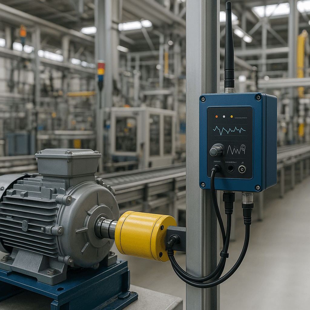 Photograph of Process Monitoring automation in a modern industrial facility