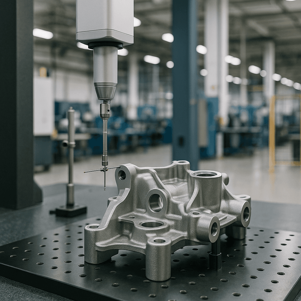 Photograph of Inspection / Metrology automation in a modern industrial facility