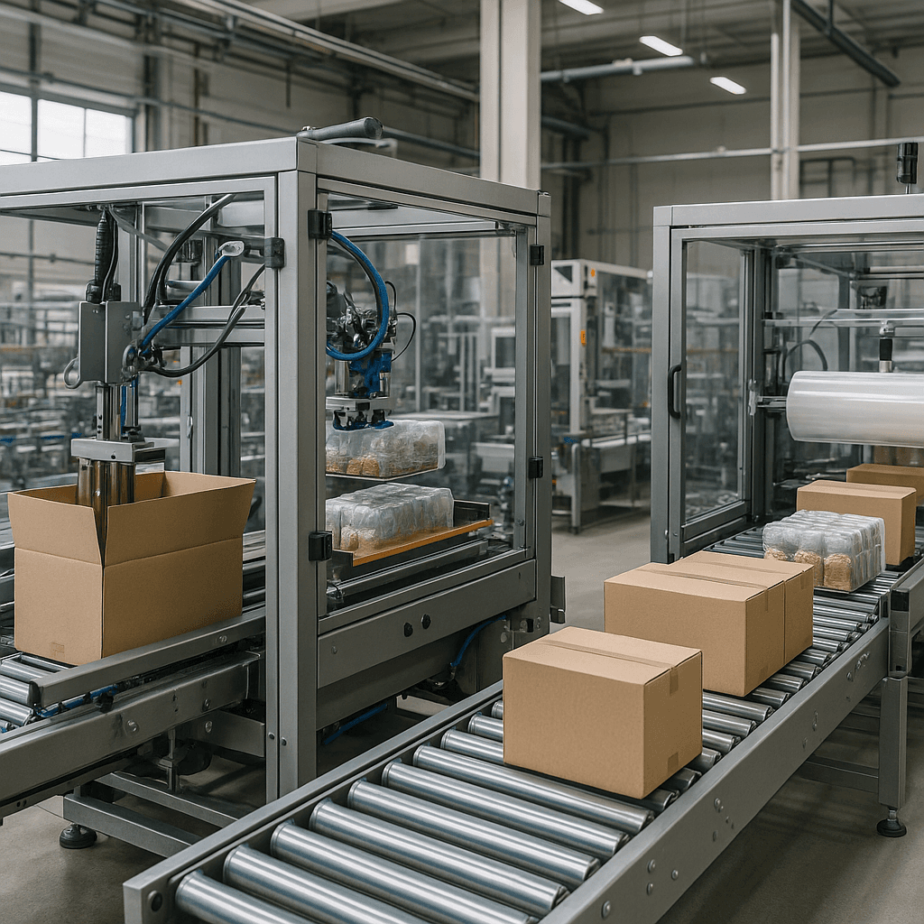 Photograph of Packaging Automation automation in a modern industrial facility