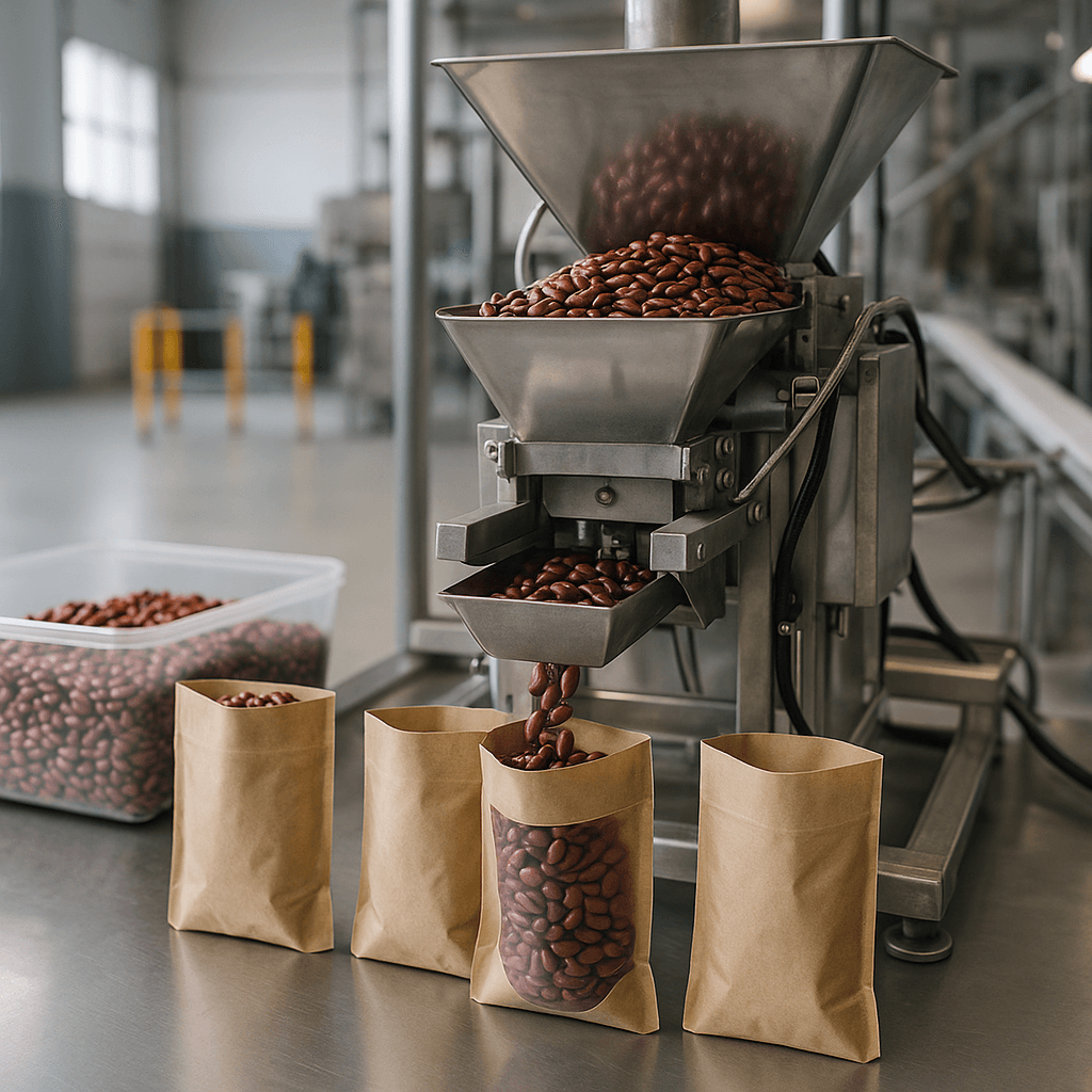 Photograph of Portioning & Dosing automation in a modern industrial facility