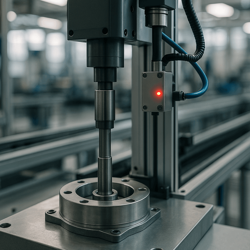 Photograph of Press Fitting automation in a modern industrial facility