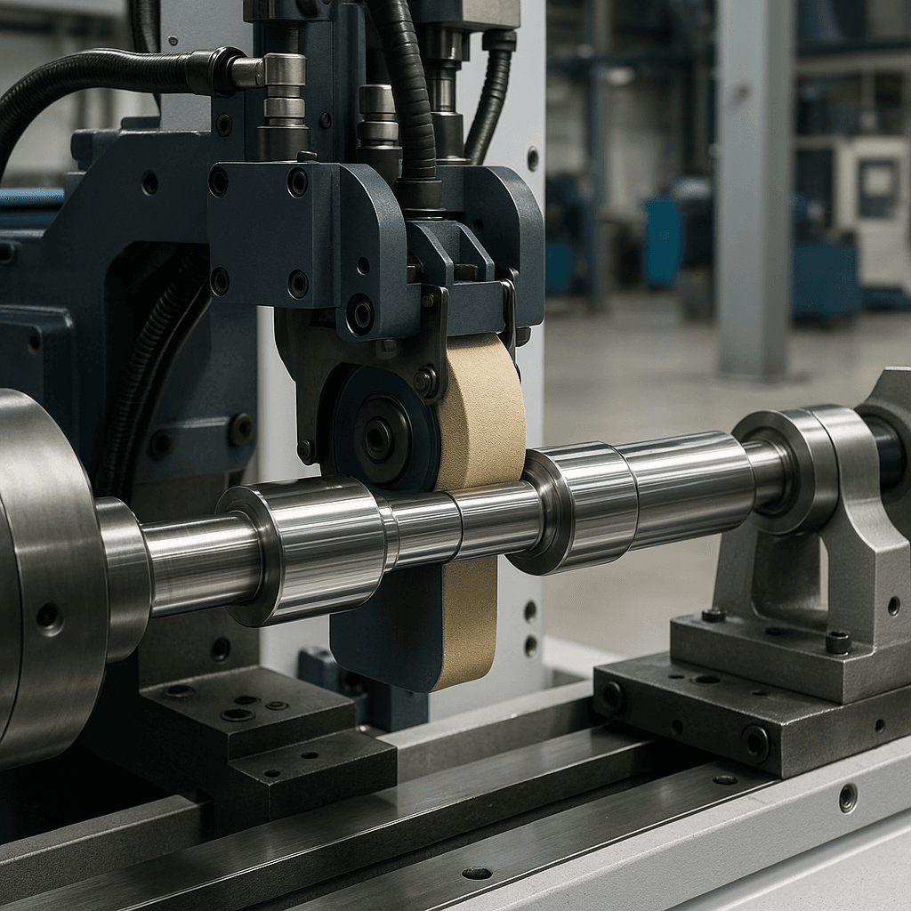 Photograph of Superfinishing automation in a modern industrial facility